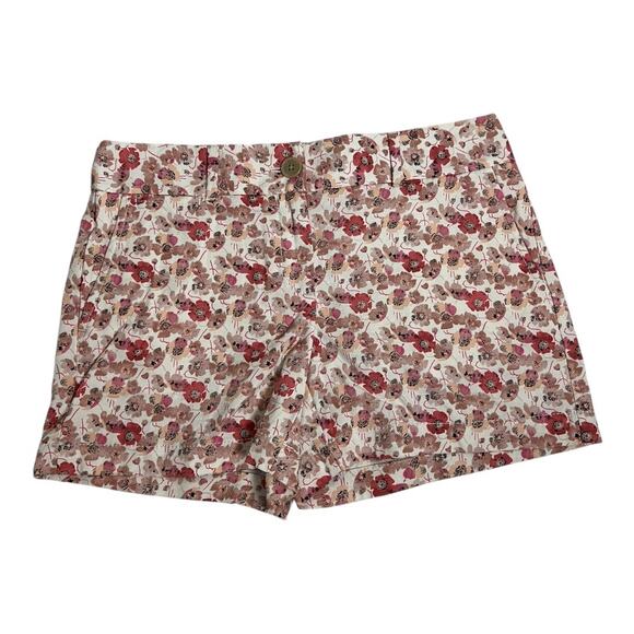Ann Taylor Loft Shorts Floral Pink 2 Preppy - Picture 1 of 7
